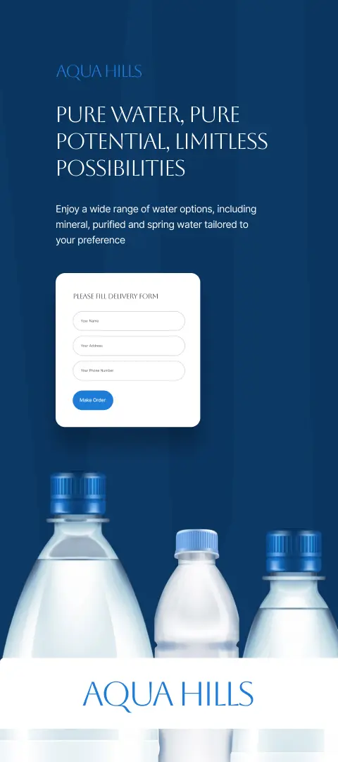 Aquahills table water